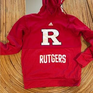 Adidas Red Rutgers Hoodie